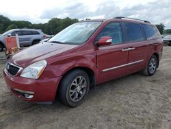 Salvage cars for sale at Conway, AR auction: 2014 KIA Sedona EX