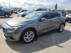 Salvage cars for sale at Grand Prairie, TX auction: 2019 Infiniti QX30 Pure