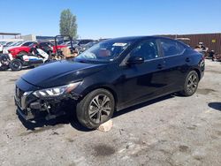 Nissan salvage cars for sale: 2021 Nissan Sentra SV