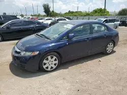Salvage cars for sale from Copart Miami, FL: 2011 Honda Civic LX