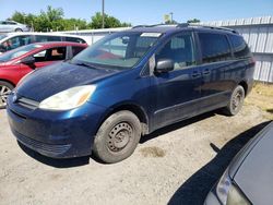 Salvage cars for sale from Copart Sacramento, CA: 2004 Toyota Sienna CE