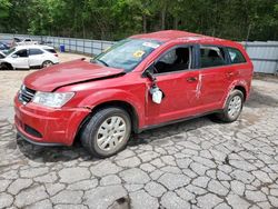 Salvage cars for sale from Copart Austell, GA: 2015 Dodge Journey SE