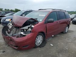 Salvage cars for sale at Cahokia Heights, IL auction: 2008 Toyota Sienna CE