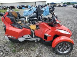 Salvage motorcycles for sale at Madisonville, TN auction: 2012 Can-Am Spyder Roadster RTS