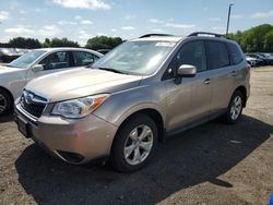 Salvage cars for sale at East Granby, CT auction: 2015 Subaru Forester 2.5I Premium