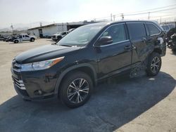 Salvage cars for sale at Sun Valley, CA auction: 2017 Toyota Highlander LE