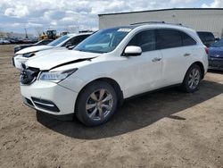 Salvage cars for sale from Copart Rocky View County, AB: 2014 Acura MDX Advance