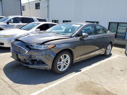 Salvage cars for sale at Vallejo, CA auction: 2018 Ford Fusion SE