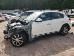 Salvage cars for sale from Copart Charles City, VA: 2017 Infiniti QX50