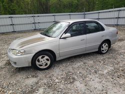 Salvage cars for sale from Copart West Warren, MA: 2001 Toyota Corolla CE
