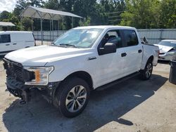 Salvage cars for sale at Savannah, GA auction: 2019 Ford F150 Supercrew