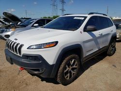 Jeep salvage cars for sale: 2015 Jeep Cherokee Trailhawk