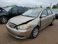 Salvage cars for sale from Copart Hillsborough, NJ: 2004 Toyota Corolla CE