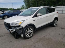 Vehiculos salvage en venta de Copart Dunn, NC: 2017 Ford Escape Titanium