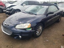 Chrysler salvage cars for sale: 2001 Chrysler Sebring Limited