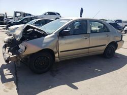 Salvage cars for sale from Copart Grand Prairie, TX: 2004 Toyota Corolla CE