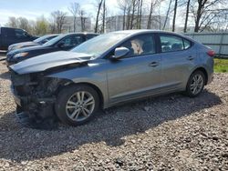 Salvage cars for sale at Central Square, NY auction: 2018 Hyundai Elantra SEL