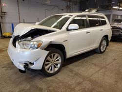 Salvage cars for sale at Wheeling, IL auction: 2010 Toyota Highlander Hybrid Limited