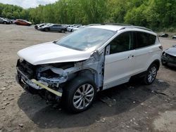 Salvage cars for sale at Marlboro, NY auction: 2017 Ford Escape Titanium