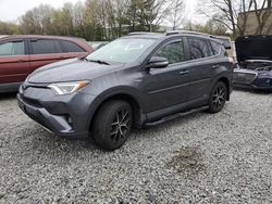 Salvage cars for sale at North Billerica, MA auction: 2017 Toyota Rav4 HV SE