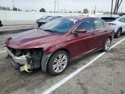 Salvage cars for sale at Van Nuys, CA auction: 2015 Chrysler 200 Limited