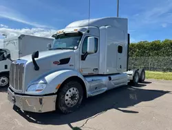 Salvage trucks for sale at New Britain, CT auction: 2018 Peterbilt 579