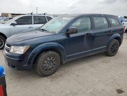 Salvage cars for sale at Grand Prairie, TX auction: 2015 Dodge Journey SE