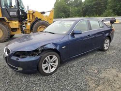 Salvage cars for sale from Copart Concord, NC: 2009 BMW 528 I