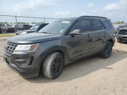 Salvage cars for sale at Houston, TX auction: 2017 Ford Explorer XLT