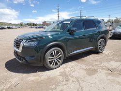 Salvage cars for sale at Colorado Springs, CO auction: 2023 Nissan Pathfinder Platinum