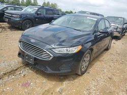 Salvage cars for sale at Cahokia Heights, IL auction: 2019 Ford Fusion S