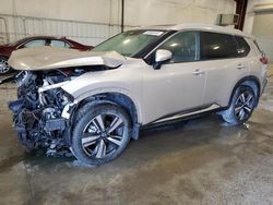 Carros salvage a la venta en subasta: 2022 Nissan Rogue Platinum