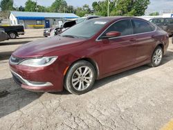 Salvage cars for sale at Wichita, KS auction: 2015 Chrysler 200 Limited