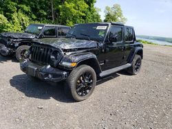 Salvage cars for sale at Marlboro, NY auction: 2021 Jeep Wrangler Unlimited Sahara