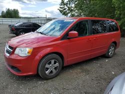 Salvage cars for sale from Copart Arlington, WA: 2013 Dodge Grand Caravan SXT