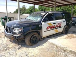 Salvage cars for sale at Hueytown, AL auction: 2018 Chevrolet Tahoe Police