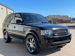 Salvage cars for sale at Oklahoma City, OK auction: 2012 Land Rover Range Rover Sport HSE Luxury