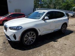 Salvage cars for sale from Copart Austell, GA: 2022 BMW X3 SDRIVE30I