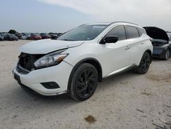 Salvage cars for sale from Copart San Antonio, TX: 2017 Nissan Murano S