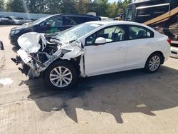 Salvage cars for sale at Eldridge, IA auction: 2012 Honda Civic EXL