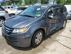Salvage cars for sale at Bridgeton, MO auction: 2014 Honda Odyssey EXL