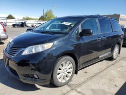 Toyota Sienna XLE salvage cars for sale: 2015 Toyota Sienna XLE