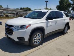 Chevrolet salvage cars for sale: 2019 Chevrolet Traverse LS