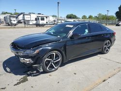 Salvage cars for sale from Copart Sacramento, CA: 2018 Honda Accord Sport