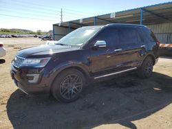 Salvage cars for sale at Colorado Springs, CO auction: 2016 Ford Explorer Platinum