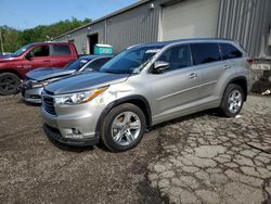 Salvage cars for sale at West Mifflin, PA auction: 2016 Toyota Highlander Limited