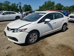 Salvage cars for sale from Copart Baltimore, MD: 2014 Honda Civic LX