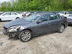 Salvage cars for sale from Copart Candia, NH: 2011 Honda Accord EX