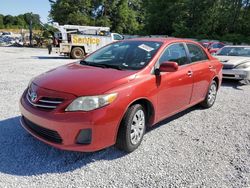 Salvage cars for sale at Fairburn, GA auction: 2013 Toyota Corolla Base