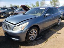 Salvage cars for sale at Elgin, IL auction: 2007 Infiniti G35